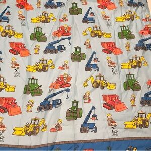 Vintage Bob The Builder Twin Flat Sheet Dan River